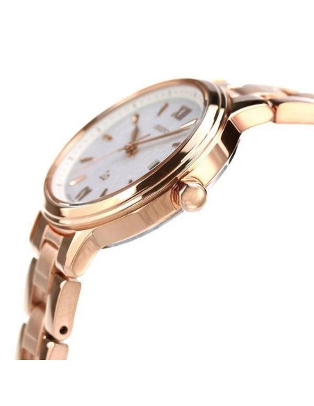 solar mujer Orient iO Natural & Plain RN-WG0419S JDM 27.6mm cristal de zafiro