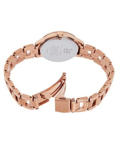 solar mujer Orient iO Natural & Plain RN-WG0419S JDM 27.6mm cristal de zafiro