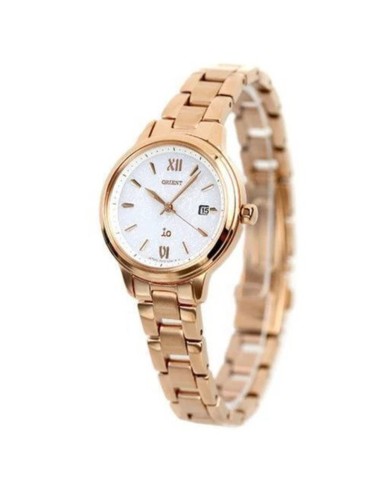 solar mujer Orient iO Natural & Plain RN-WG0419S JDM 27.6mm cristal de zafiro