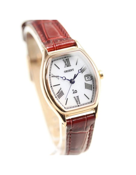 solar mujer Orient iO Natural & Plain RN-WG0014S JDM 24.1mm cristal de zafiro