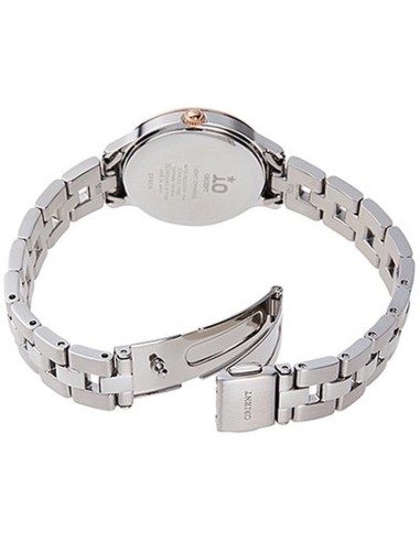 solar mujer ORIENT IO RN-WG0006P 27.6mm 50m WR cristal de zafiro