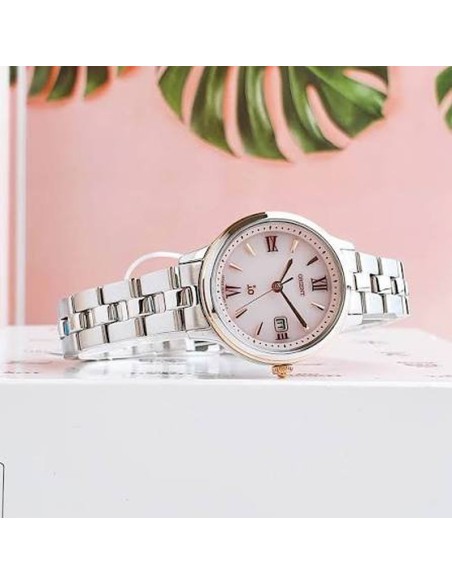 solar mujer ORIENT IO RN-WG0006P 27.6mm 50m WR cristal de zafiro