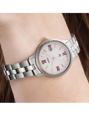 solar mujer ORIENT IO RN-WG0006P 27.6mm 50m WR cristal de zafiro