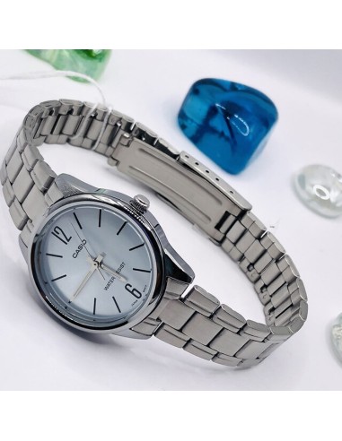 Reloj Casio Analogico Para Mujer Ltp-v005d-2b correa de acero inoxidable