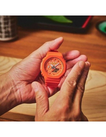 Casio G-Shock Sushi Salmon GA-2100SSH-4AJR JDM Special Edition 48,5 × 45,4 × 11,8 mm hecho en Japón
