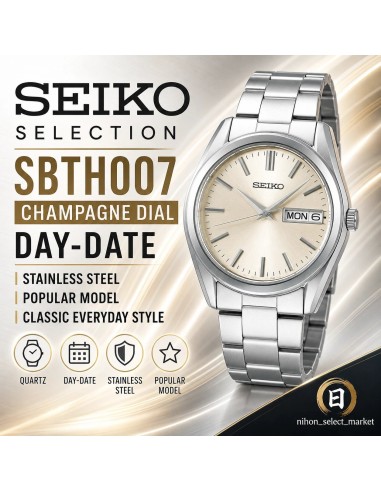 cuarzo hombre Seiko Selection S Series SBTH007 JDM 37.4mm 100m WR cristal de zafiro