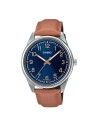 Reloj analógico hombre Casio MTP-V005L-2B4 40mm dial azul correa de cuero
