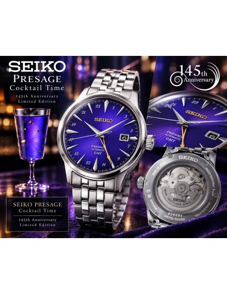 Seiko Presage Cocktail GMT HCB006J JDM Limited Edition 145th
