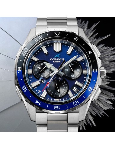 Casio Oceanus Cachalot OCW-P3000-2AJF JDM 42.9mm 100m WR cristal de zafiro 100m WR Zaratsu