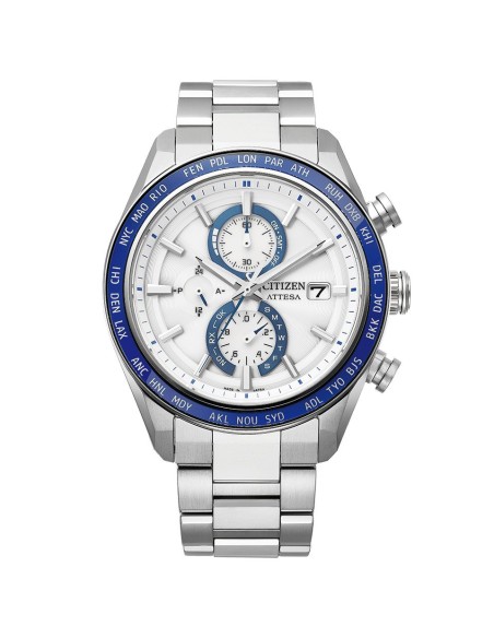 radiocontrol Titanio hombre Citizen Attesa AT8296-53A JDM 42mm 100m WR cristal de zafiro