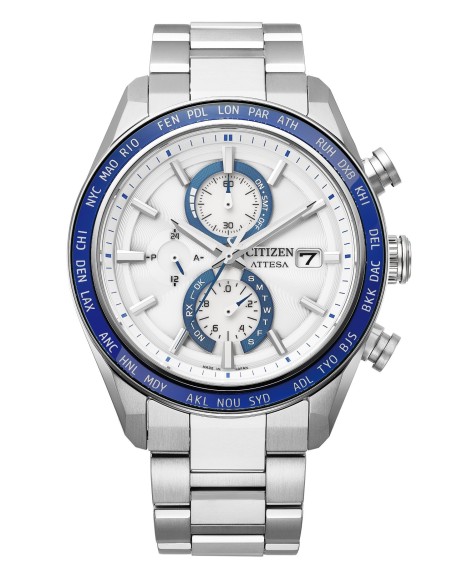 radiocontrol Titanio hombre Citizen Attesa AT8296-53A JDM 42mm 100m WR cristal de zafiro