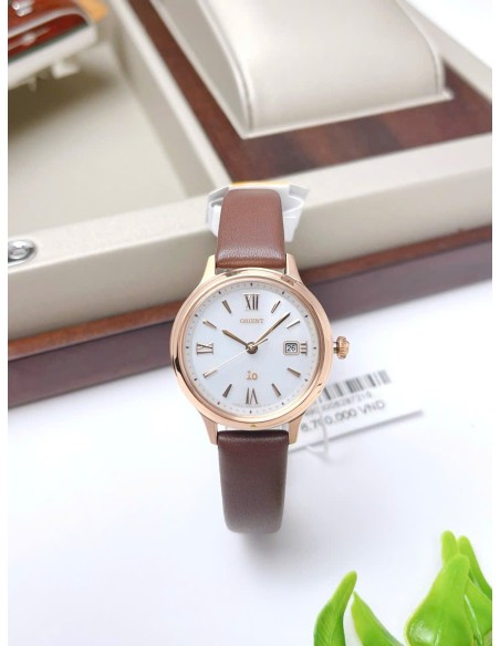 solar mujer Orient iO NATURAL & PLAIN RN-WG0410S JDM 27.6mm  ZAFIRO