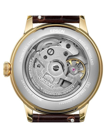 automático unisex Orient Bambino 36 Kinpaku (Gold Leaf  (金箔): RA-BB0101S 36.4mm