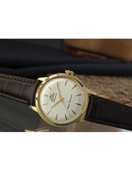 automático unisex Orient Bambino 36 Kinpaku (Gold Leaf  (金箔): RA-BB0101S 36.4mm