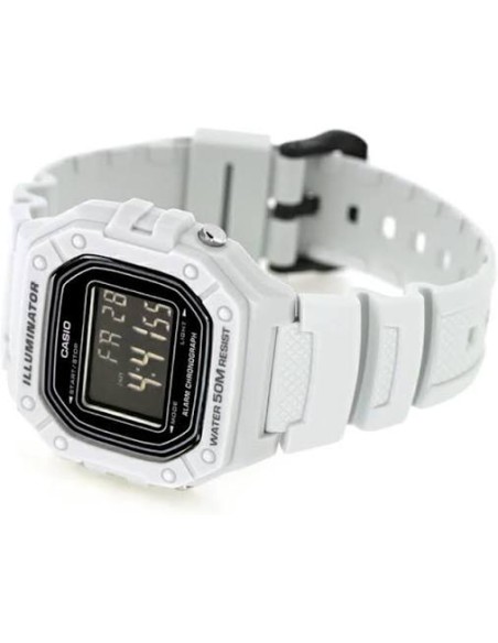 Reloj CASIO digital unisex W-218h-8av correa resina 50m water resist - alarma - luz
