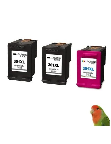 3 HP 301XL comp Officejet 2620 Deskjet 1000 1010 1050 1510 2050 3000 3050 A