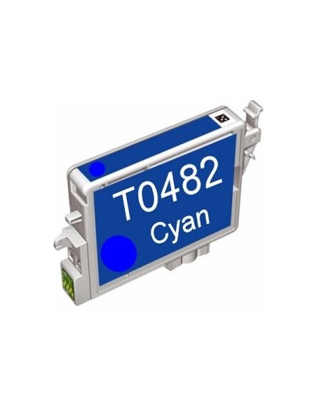 EPSON T0482 CIÁN Cartucho tinta para impresora CIAN epson r200-r300-rx500-rx600 compatible T0482