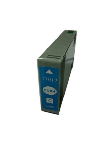 T7071 EPSON CIAN Cartucho Compatible EPSON T7012 CIAN WORKFORCE PRO/WP4000 SERIE/WP4500 SERIE/4525DNF/4015DN